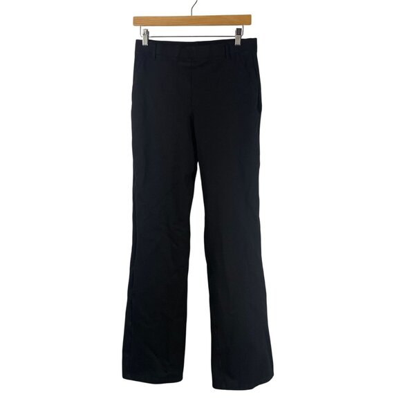 Quince Pants - Quince Women's Straight Leg Pull On Dress Pants Slacks Black Size M Tall